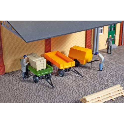 Auhagen H0 41642 Aanhanger set - Modeltreinshop