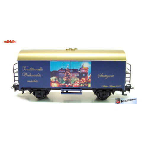 Marklin HO 4415 V407 gesloten goederenwagen Traditionelle Weihnachtsmärkte - Stuttgart - Märklin Museum 2004 - Modeltreinshop