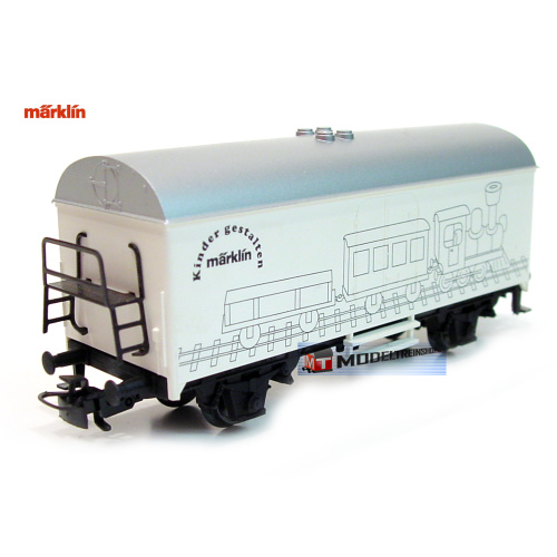 4415-MMarklin HO 4415 Gesloten Goederenwagen Kinder gestalten - zelf in te kleuren - Modeltreinshop