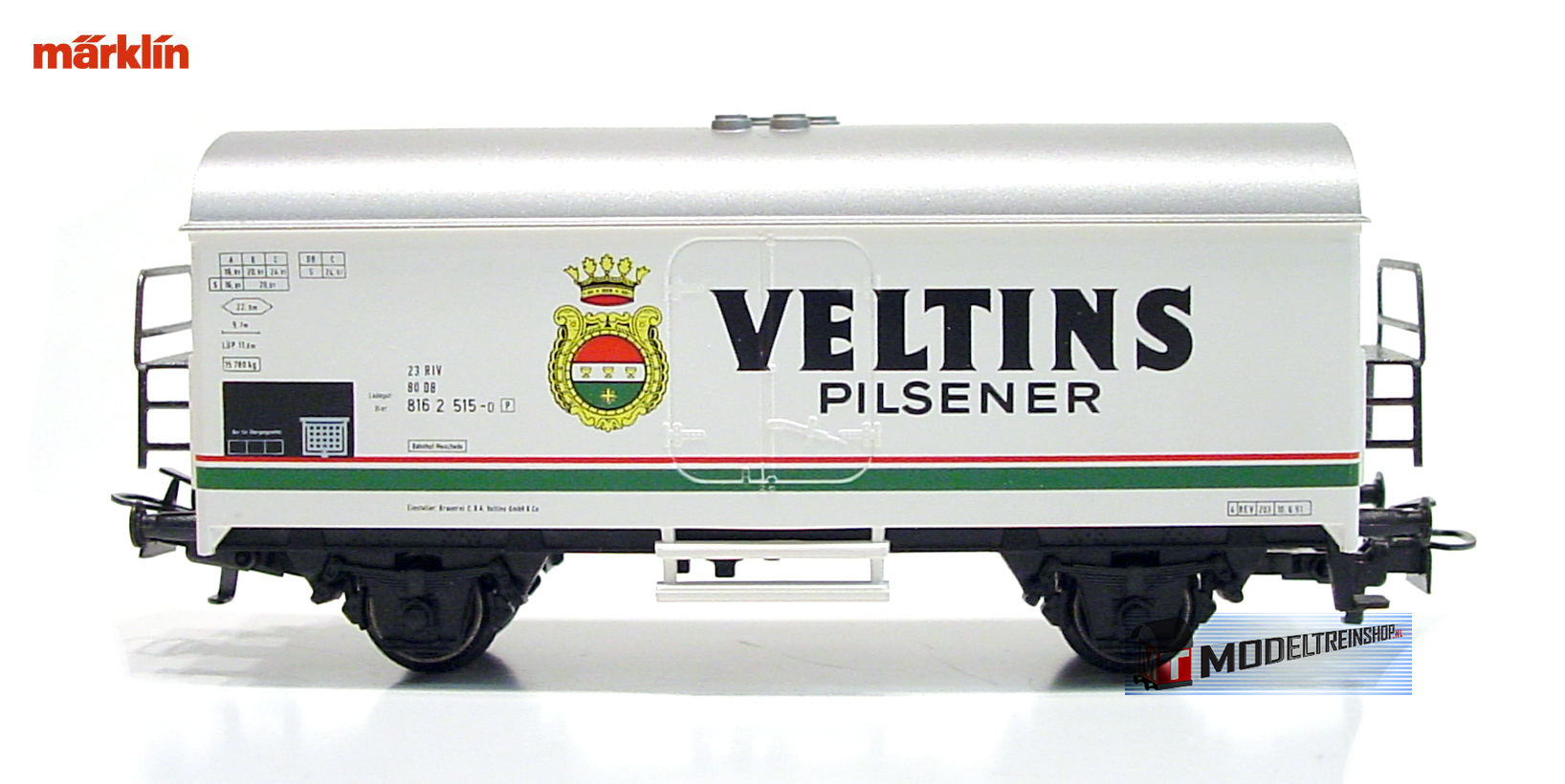 Marklin HO 4416 A2 Gesloten Koelwagen Veltins Pilsener - Modeltreinshop