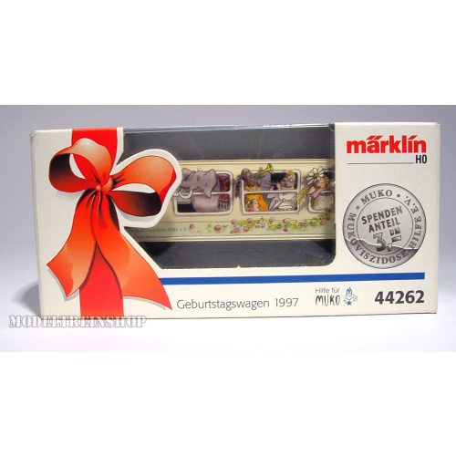 Marklin HO 44262 Container Verjaardags Wagen Hilfe Für Muko - Modeltreinshop