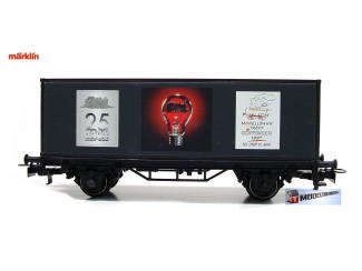 Marklin HO 44263 Gesloten Goederenwagen 25 Jahre mini-club" und "MODELLBAHN TREFF GÖPPINGEN 1997 10. UND 11.MAI - Modeltreinshop