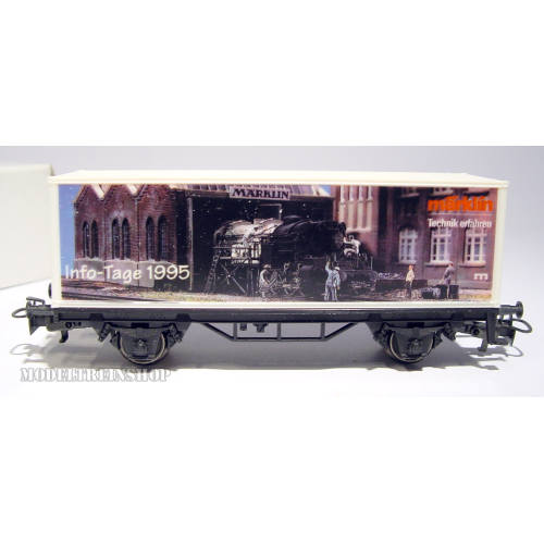 Marklin HO 4481.S18 Container Wagen Info Tage 1995 - Modeltreinshop