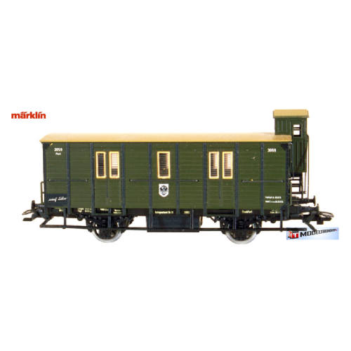 Marklin 4500 V2 Spoorpostrijtuig met remmershuis 500 Jahre Post - Modeltreinshop
