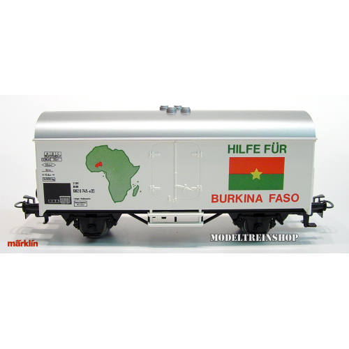 Marklin Primex HO 4593 V2 Goederenwagen Hilfe Für Burkina Faso
