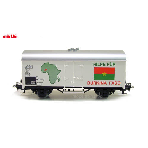 Marklin Primex HO 4593 V1 Goederenwagen Hilfe Für Burkina Faso fModeltreinshop
