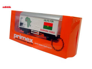 Marklin Primex HO 4593 V1 Goederenwagen Hilfe Für Burkina Faso fModeltreinshop