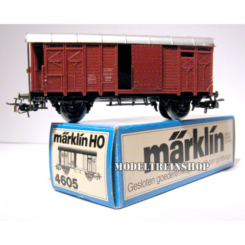 Marklin HO 4605 V5 Gesloten Goederenwagen met remhuisje - Modeltreinshop