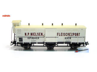 Marklin H0 46150 V1 Gesloten Goederenwagen met remhuisje N.P. Nielsen Kopenhagen - Modeltreinshop