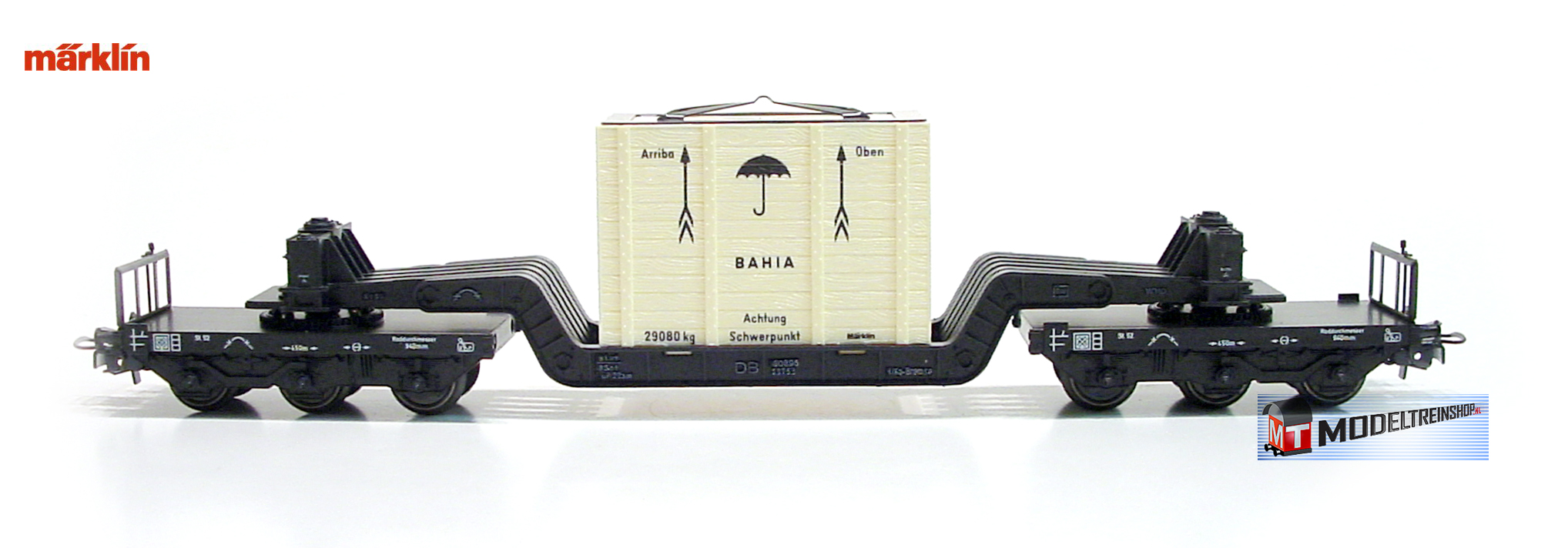 Marklin H0 4618 V5 Dieplader met Kist SST 53 - Modeltreinshop