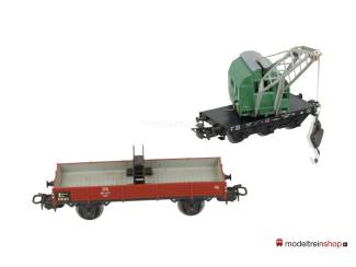 Marklin H0 4671 Kraanwagen met Lageboordwagen - 4503 - Modeltreinshop