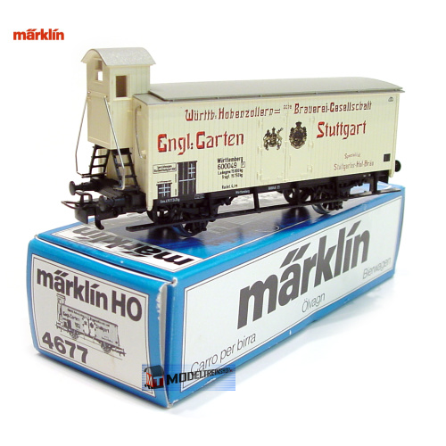 Marklin HO 4677 Bierwagen Engl. Garten Stuttgart - Modeltreinshop