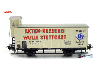 Marklin HO 4678 Bierwagen Aktien Brauerei - Wulle Stuttgart - Modeltreinshop