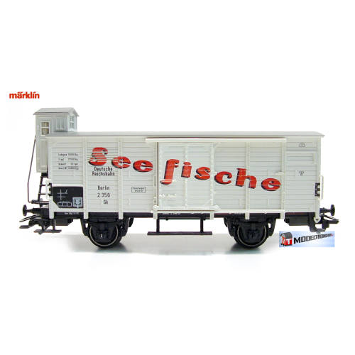 Marklin H0 46951 V1 Gesloten goederenwagen met remhuisje Seefische - Modeltreinshop