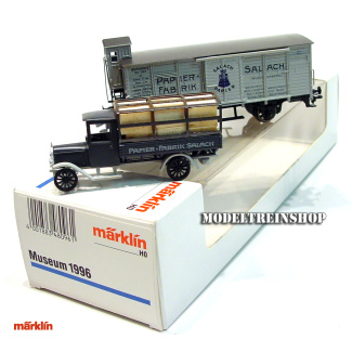 Marklin H0 48096 Museum Wagen Set 1996 PAPIER-FABRIK SALACH - Modeltreinshop