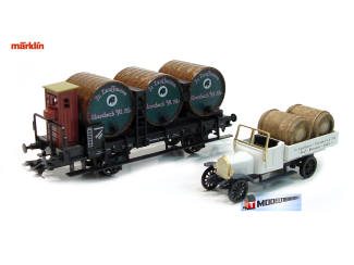 Marklin H0 48097 Museum Wagen Set 1997 Fr. Kaufmann, Ebersbach a.d. Fils, Gurken-Fabrik - Modeltreinshop