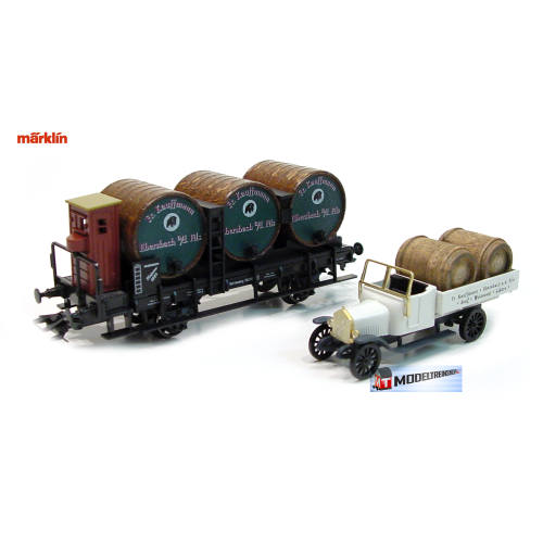 Marklin H0 48097 Museum Wagen Set 1997 Fr. Kaufmann, Ebersbach a.d. Fils, Gurken-Fabrik - Modeltreinshop