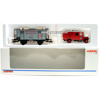 Marklin H0 48099 Museum Wagen Set 1999 Württembergische Landessparkasse Stuttgart - Modeltreinshop