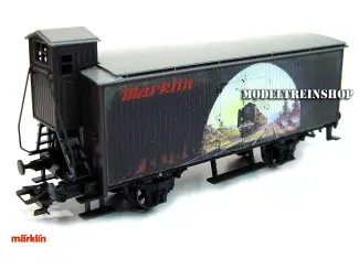 Marklin H0 48211 Gesloten Goederwagen met Remhuisje Modellbahn Treff 16. bis 18. September 2011 in Göppingen in blikken doos
