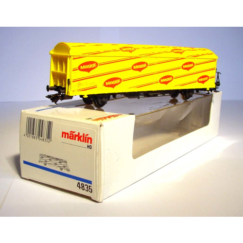 Marklin HO 4835 gesloten Schuifwandwagen Maggi - Modeltreinshop