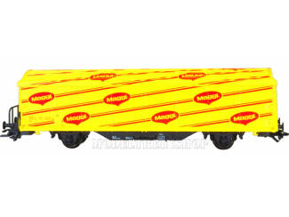 Marklin HO 4835 gesloten Schuifwandwagen Maggi - Modeltreinshop