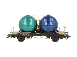 Marklin H0 48400 Kerstballen Silowagen Fröhliche Weihnachten 24 12 2000 Kerstwagen - Modeltreinshop