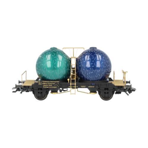 Marklin H0 48400 Kerstballen Silowagen Fröhliche Weihnachten 24 12 2000 Kerstwagen - Modeltreinshop