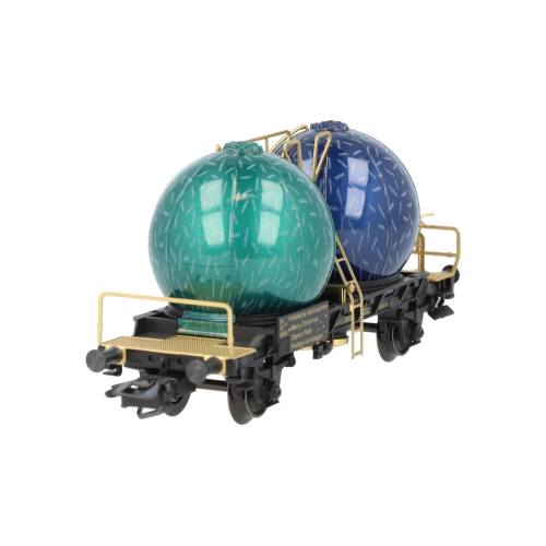Marklin H0 48400 Kerstballen Silowagen Fröhliche Weihnachten 24 12 2000 Kerstwagen - Modeltreinshop