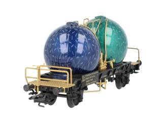 Marklin H0 48400 Kerstballen Silowagen Fröhliche Weihnachten 24 12 2000 Kerstwagen - Modeltreinshop