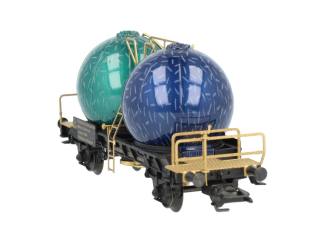 Marklin H0 48400 Kerstballen Silowagen Fröhliche Weihnachten 24 12 2000 Kerstwagen - Modeltreinshop