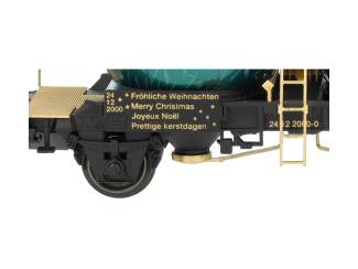 Marklin H0 48400 Kerstballen Silowagen Fröhliche Weihnachten 24 12 2000 Kerstwagen - Modeltreinshop