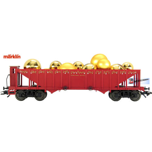 Marklin HO 48411 Kolenwagen Beladen mit zwölf Christbaumkugeln 2011 kerstwagen - Modeltreinshop