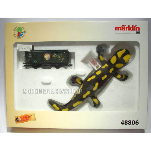 Marklin HO 48806 Gesloten Goederenwagen Marklin Magazine 1997 - Steiff - Modeltreinshop