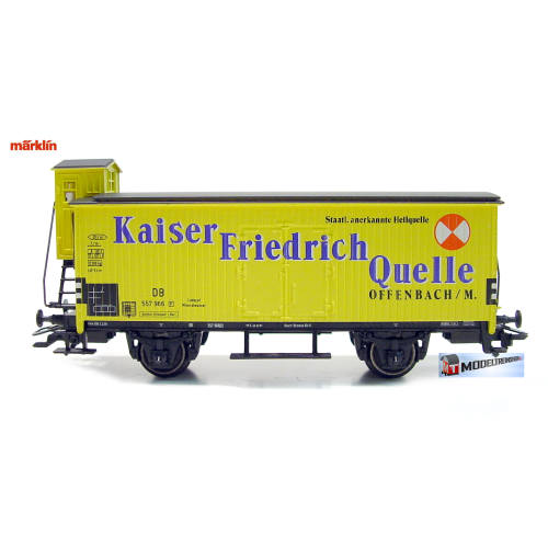 Marklin H0 4890 Gesloten goederenwagen met Remhuisje Kaiser Friedrich Quelle - Modeltreinshop