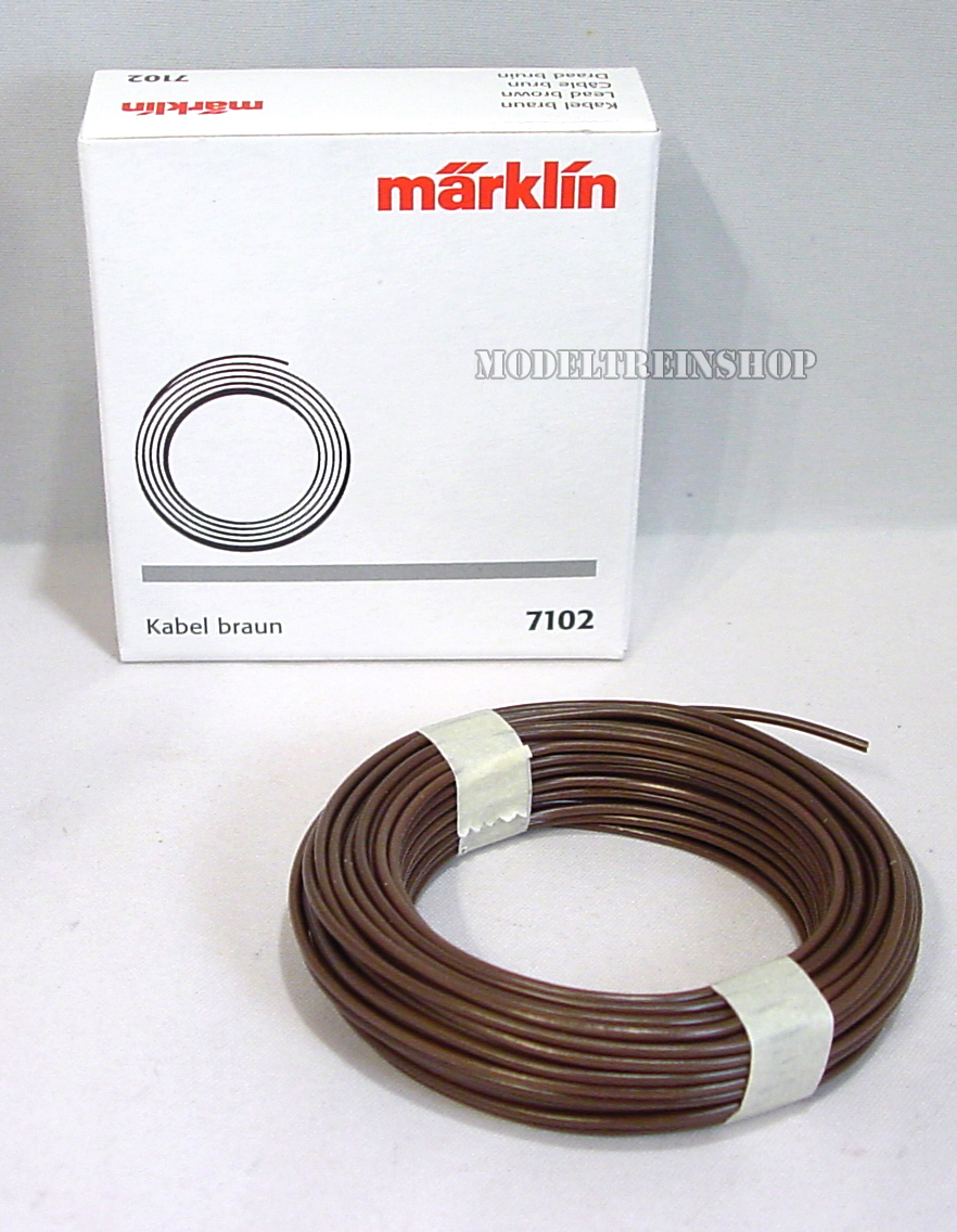 Marklin H0 7102 Elektra Draad Bruin 10 Meter - Modeltreinshop
