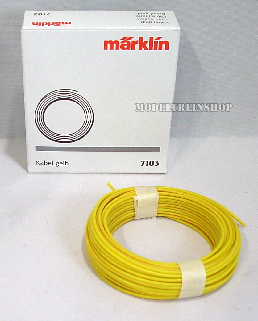 Marklin H0 7103 Elektra Draad Geel 10 Meter - Modeltreinshop