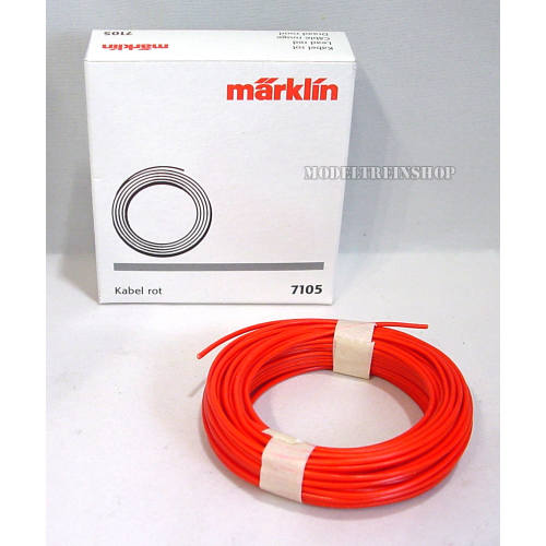 Marklin H0 7105 Elektra Draad Rood 10 Meter - Modeltreinshop