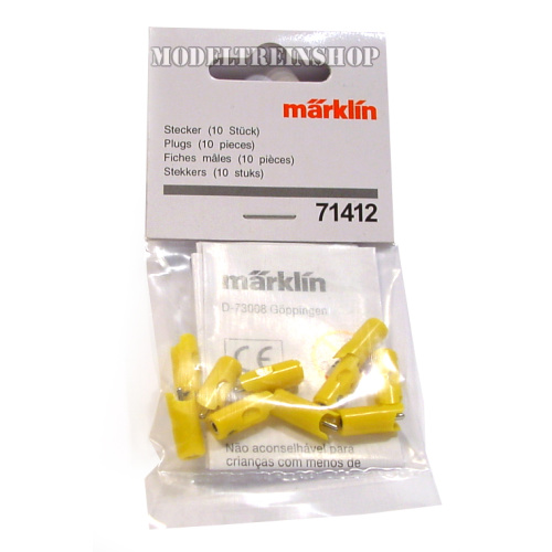 Marklin H0 71412 Pluggen Geel per 10 stuks - Modeltreinshop