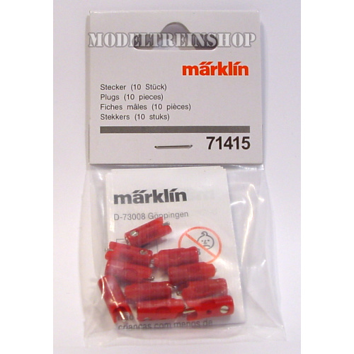 Marklin H0 71415 Pluggen Rood per 10 stuks - Modeltreinshop