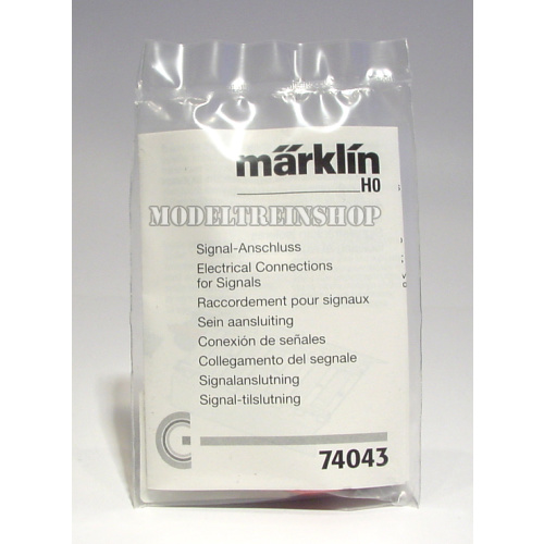 Marklin H0 74043 Aansluitgarnituur voor seinen voor C-rails - Modeltreinshop