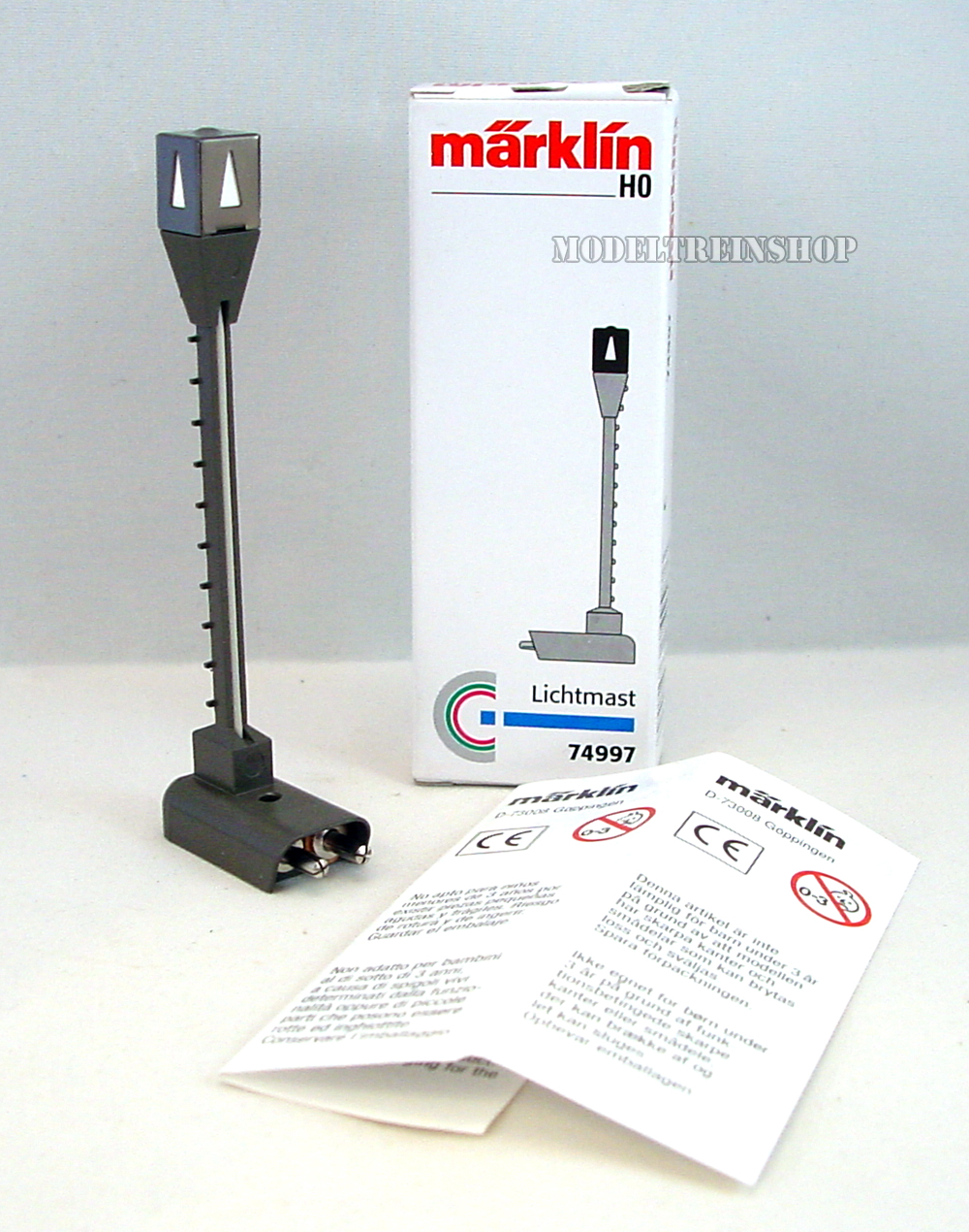 Marklin H0 74997 Lichtmast voor de ontkoppelrail - Modeltreinshop