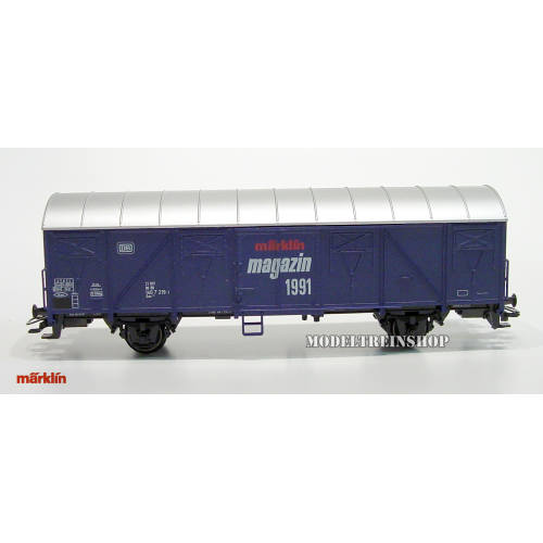 Marklin HO 84627 Gesloten Goederenwagen Marklin Magazine 1991 - Modeltreinshop