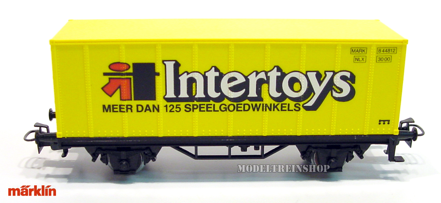 Wegrijden Heerlijk projector Marklin H0 4481 Container wagen Intertoys - Modeltreinshop