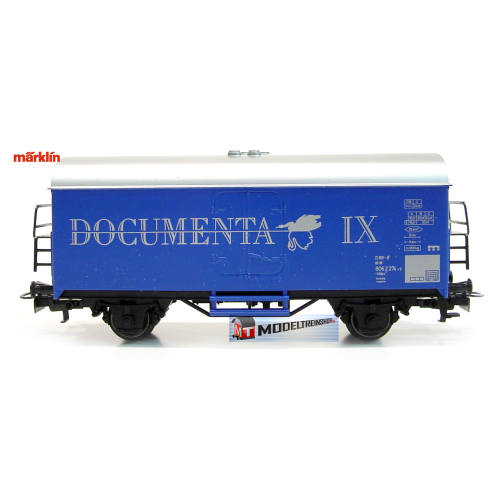 Marklin HO 4415 92718 Gesloten Goederenwagen Documenta IX - Modeltreinshop