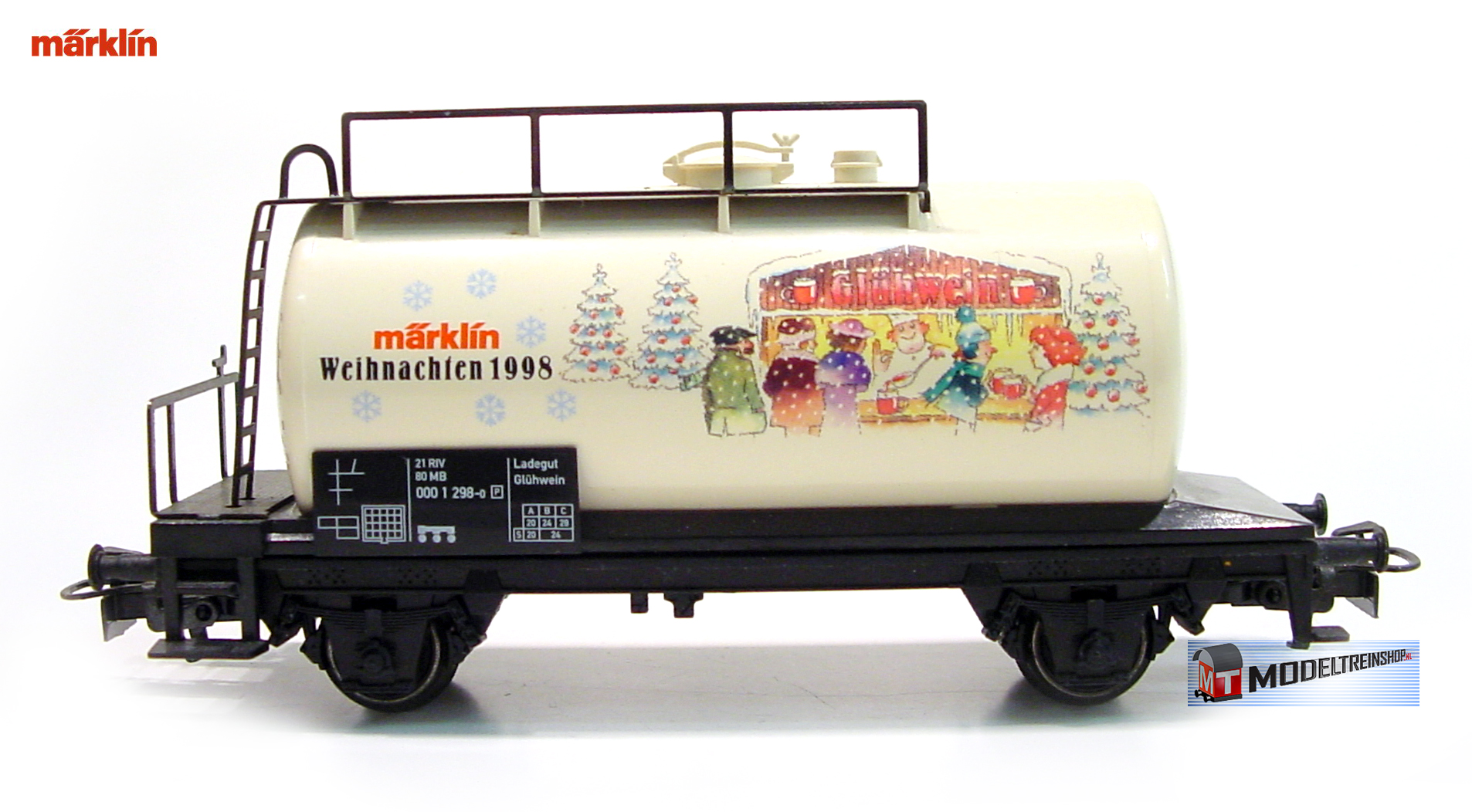 Marklin HO 94045 Ketelwagen 4440 Weihnachten 1998 - Modeltreinshop