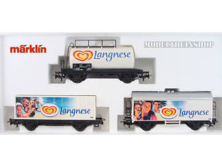 Marklin H0 94107 Goederen Wagenset Langnese - Modeltreinshop