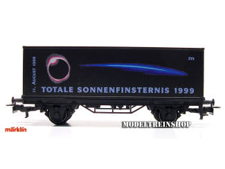 Marklin H0 99717 Container Wagen Totale Sonnenfinsternis 1999 - Modeltreinshop