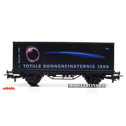 Marklin H0 99717 Container Wagen Totale Sonnenfinsternis 1999 - Modeltreinshop