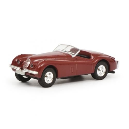 Schuco H0 26326 Jaguar XK 120 Rood - Modeltreinshop