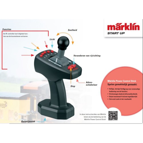 Marklin H0 00749 Digitale Besturings Set Power Control Stick - Modeltreinshop